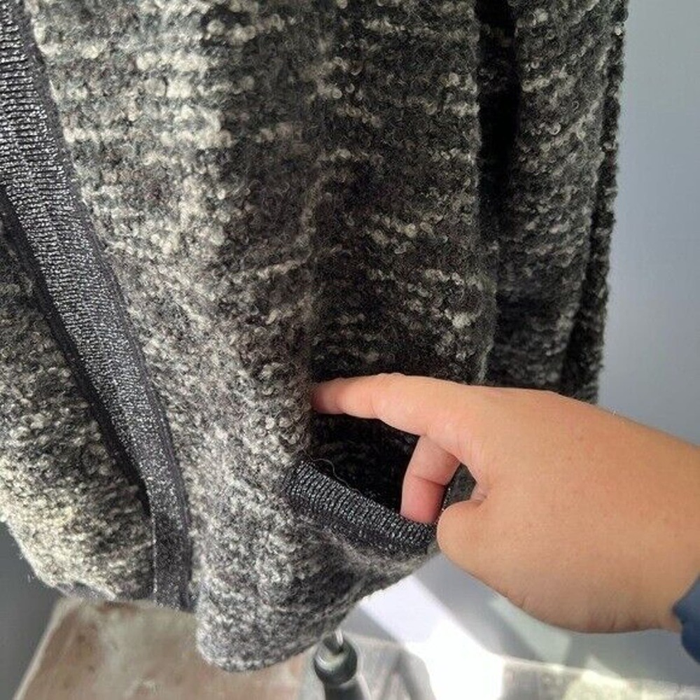 Ana white gray and black sparkly knit cardigan with pockets - Picture 4 of 10